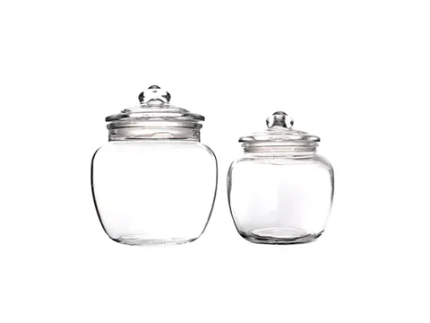 Clear Glass Coffee Jars