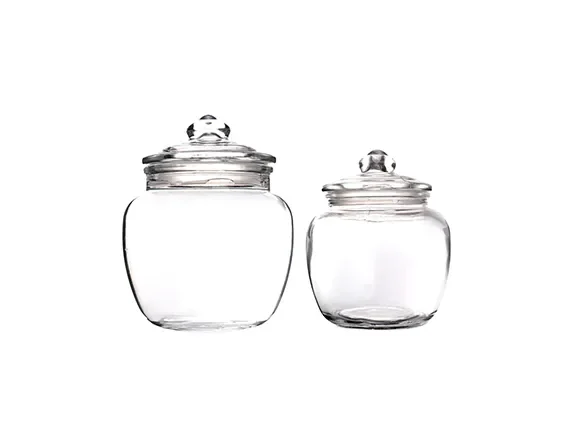 Clear Glass Coffee Jars — main view