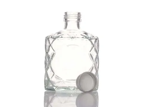 () () () Glass Juice Beverage Bottles with Screw — view 3