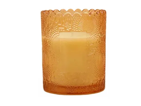 Stained Glass Candle Jars with Wave Edge — view 4