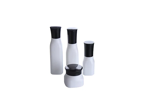 White Glass Cream Jars — main view