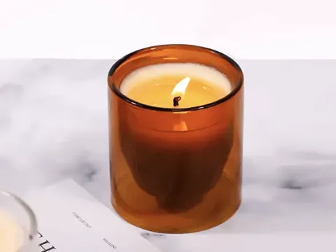 Colored Glass Candle Jars — view 2