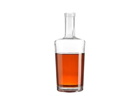 Glass Whiskey Bottle with Lid — view 2