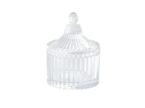 European Style Striped Candle Jar & Candy Jar — view 1