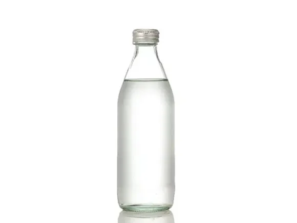 () Glass Juice Beverage Bottles With Lids — main view
