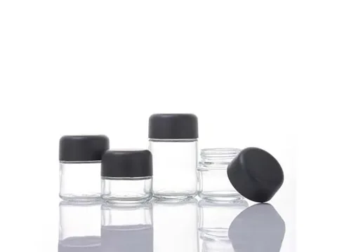 () () () () Glass Cannabis Jars with Child
