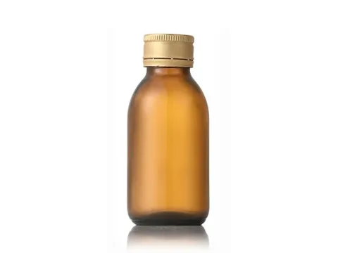 Amber Glass Bottle of Cough Medicine