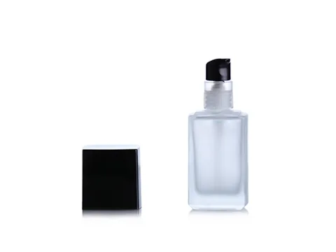 Liquid Foundation Square Glass Bottles — view 2