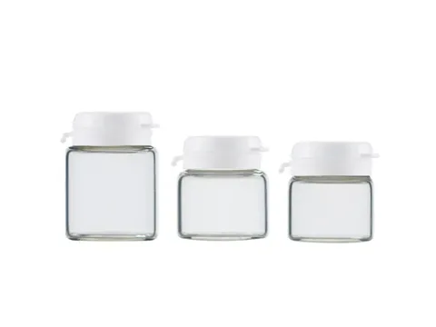 Glass Cosmetic Jars With Tear-off Cap — view 1