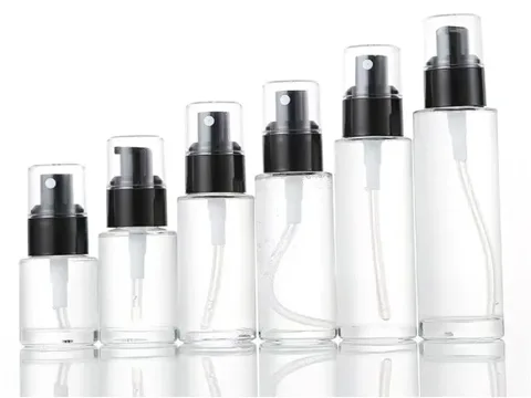 Clear Glass Mist Bottles with Sprayer Pump