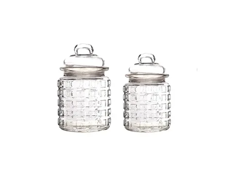 Transparent Glass Piggy Bank Jar — view 1