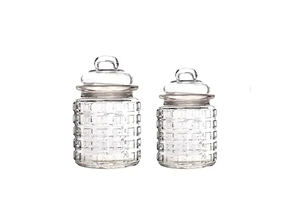 Transparent Glass Piggy Bank Jar — main view