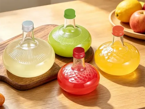 Glass Liquor Bottles with Screw Cap — view 3