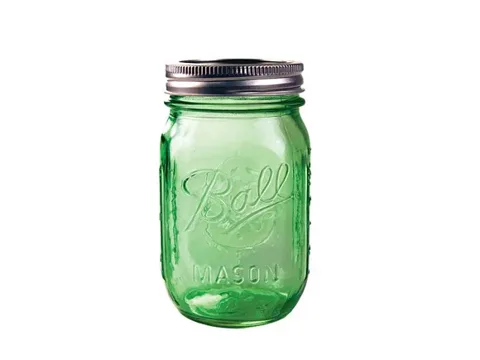 Green Ball Mason Jars — view 1