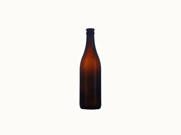 Brown Glass Ice Wine Bottle — main view