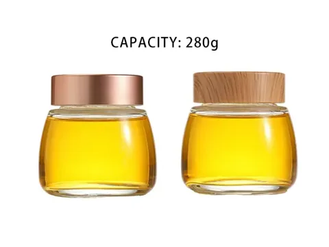 Glass Honey Jar with Big Belly — view 2