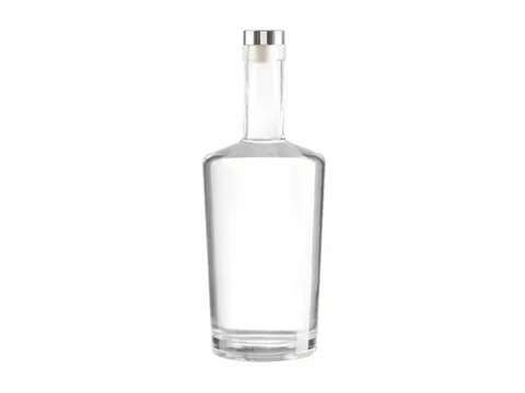 Glass Whiskey Bottle with Lid