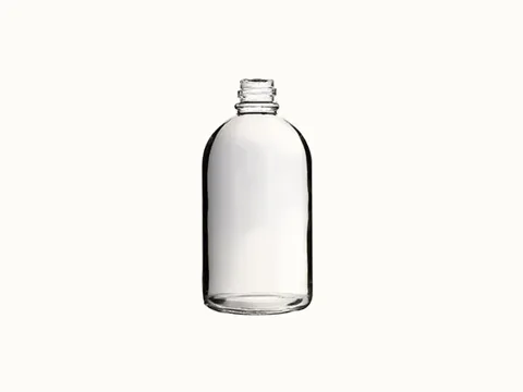 Clear Glass Juice Bottle — view 2