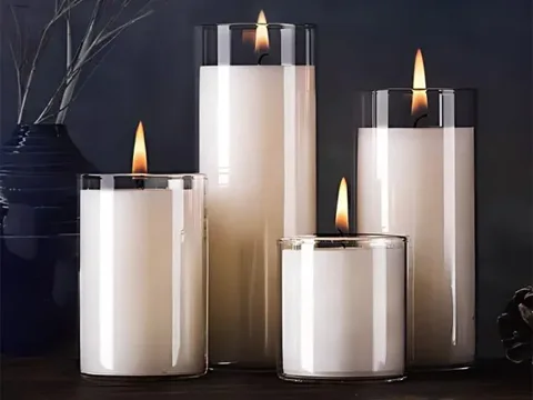 High Borosilicate Clear Glass Jars Candle Holder