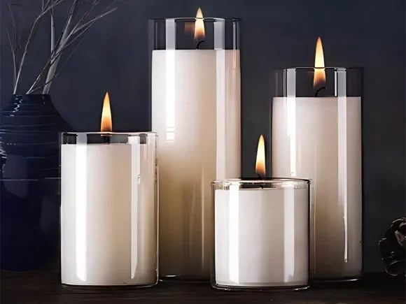 High Borosilicate Clear Glass Jars Candle Holder — main view