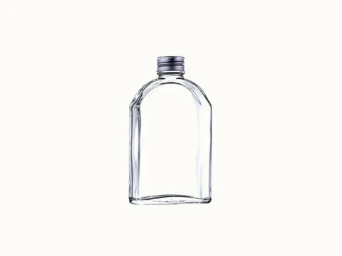 Clear Glass Coffee Bottle