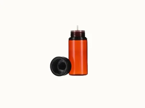 Glass Apothecary Bottle With Black Closure — view 2