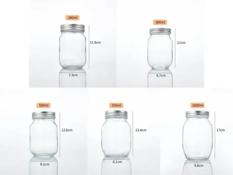 Square Round Glass Jars — view 2
