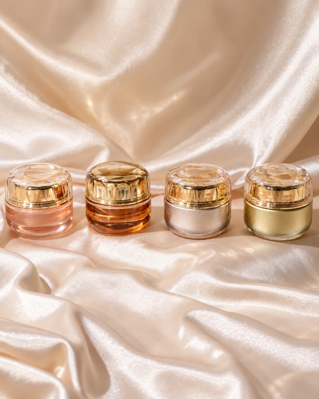 Glass Cream Jars — studio composition AS0001