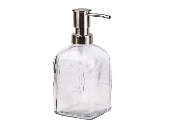 Square Glass Hand Sanitizer Bottles — main view