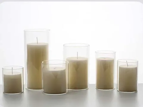 High Borosilicate Clear Glass Jars Candle Holder — view 3