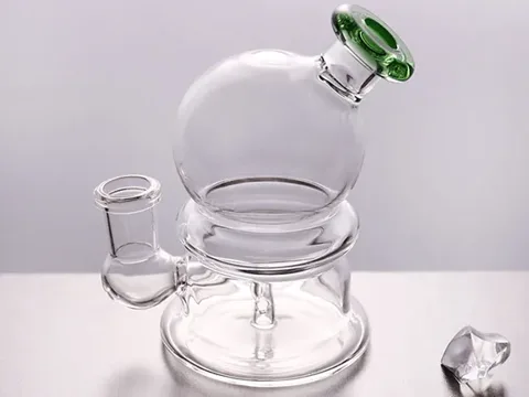Glass Dab Rigs with Green Accent — view 2