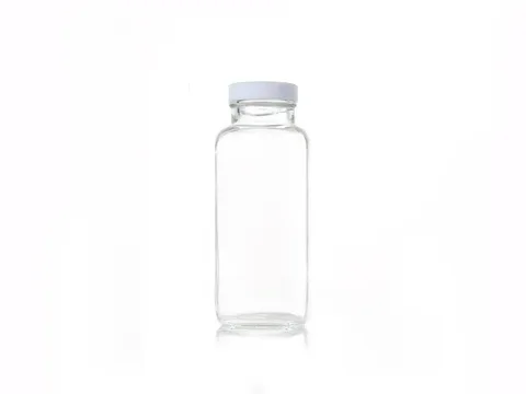 Eight-sided Square Glass Bottle — view 1