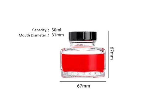 Pen Put Fountain Glass Antique Ink Bottles — view 2