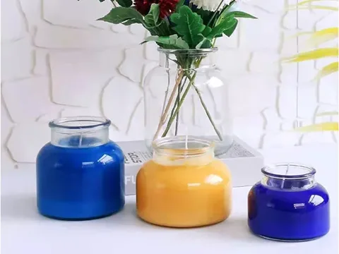 Clear Glass Candle Containers — view 2