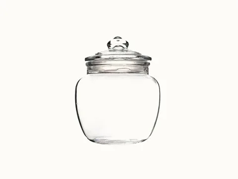 Clear Glass Coffee Jars