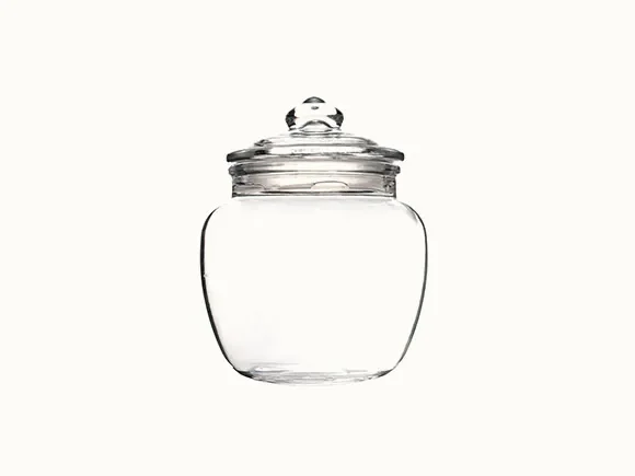 Clear Glass Coffee Jars — main view