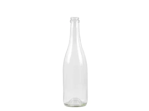 Clear Glass Champagne Sparkling Wine Bottle