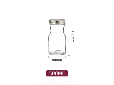 Wide Mouth Glass Juice Bottles — view 2