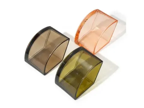 () Fan-shaped Glass Candle Jars Containers — view 2