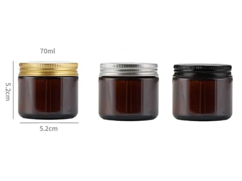 Heat-resistant Amber Glass Candle Vessel — view 2