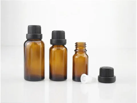 Amber Dropper Bottles — view 2