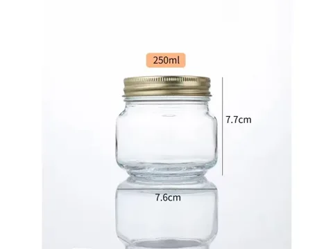 Square Round Wide Mouth Glass Pickling Jars With Screw — view 3