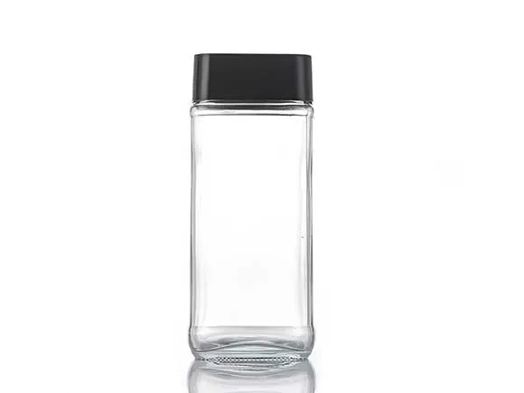 Square Glass Coffee Food Storage Jars with Lids — main view