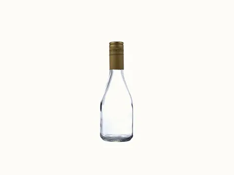 Clear Glass Bubble Water Bottle — view 5