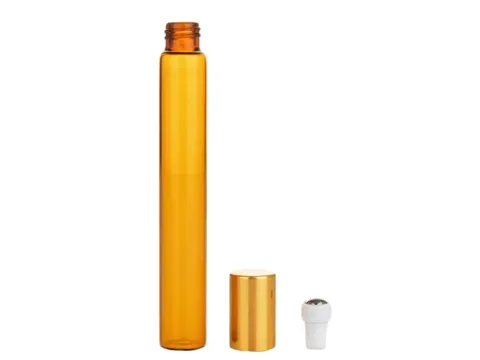Silm Amber Clear Glass Roller Bottles