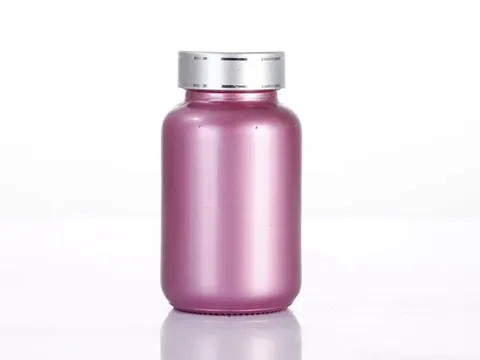 () Glass Pill Packer Bottles with Lids — view 2