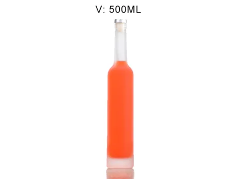 High Clear / Frosted Glass Spirit Bottle — view 6