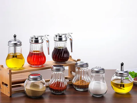 () Glass Spice Jars with Shaker Lids — view 6