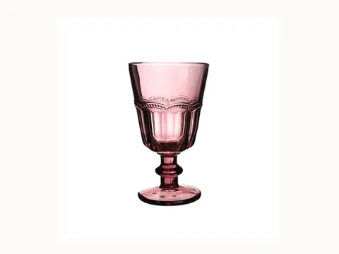 Gray/Pink Glass Dessert Cup — view 1