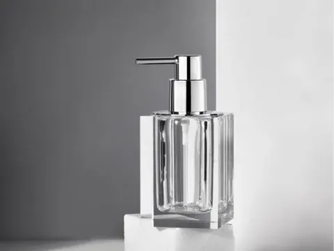Glass Bathroom Dispenser Bottles — view 1